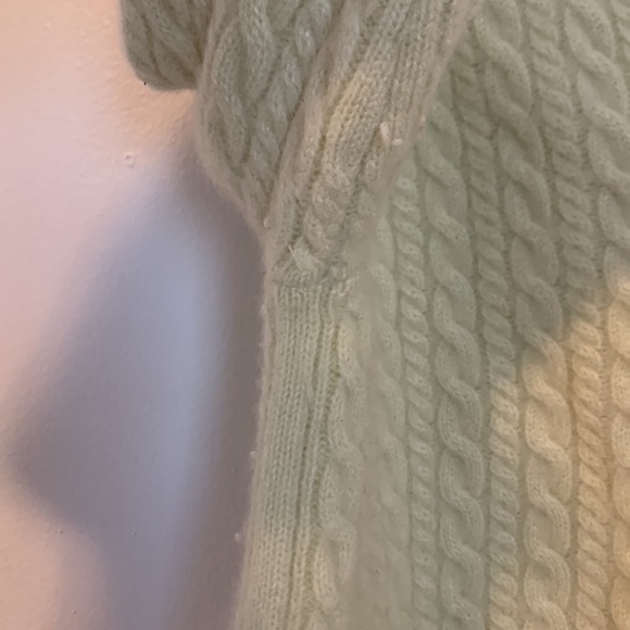 Banana Milk Ann Taylor Cashmere Sweater Sz L - Picture 5 of 5
